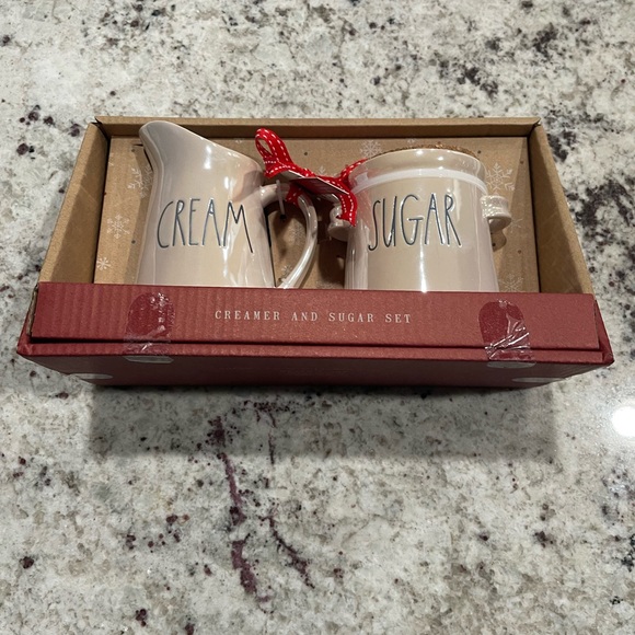 Rae Dunn new cream and sugar holder set holographic color - Picture 5 of 5